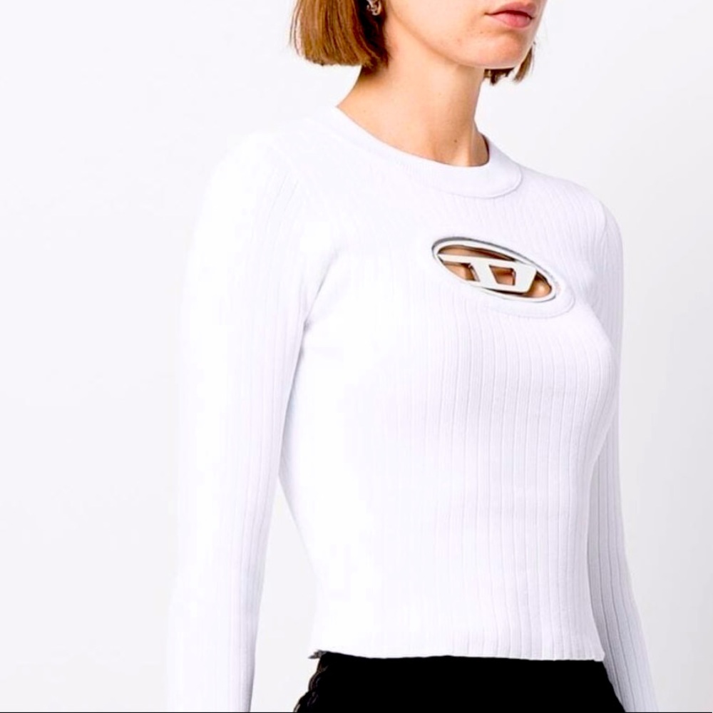 Diesel Knitted Sweater (White) (Small)